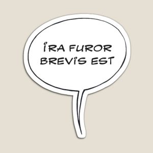 Ira furor brevis est sticker